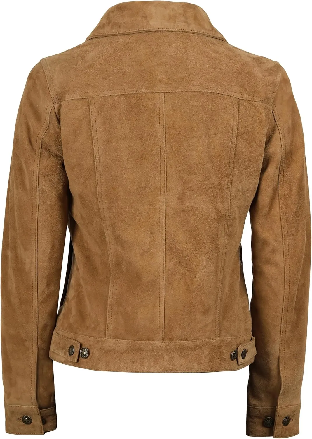 Decrum Womens Leather Jacket - Fashion Real Lambskin Leather Jackets for Women