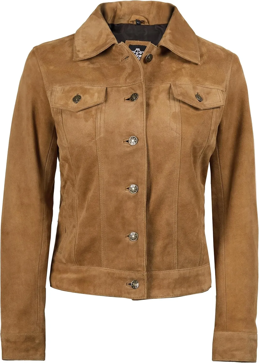 Decrum Womens Leather Jacket - Fashion Real Lambskin Leather Jackets for Women
