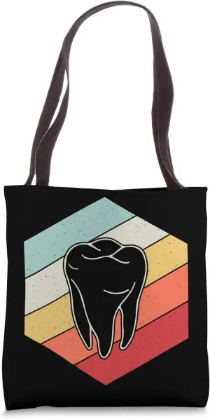 Dentist Orthodontist Tooth Vintage Retro Doctor Dental Love Tote Bag