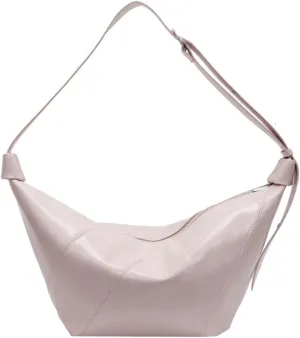 Dumpling Shoulder Bag for Women Trendy Crossbody Purse PU Leather Purse with Wide Strap