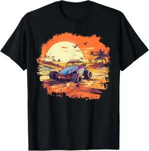 Dune Buggy Classic Beach Car Retro Vintage Sunset Graphic T-Shirt