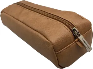 Electronics Organizer Case - Durable Vegan Leather - Reliable Travel Storage - Easy to Pack (Saddle Brown)