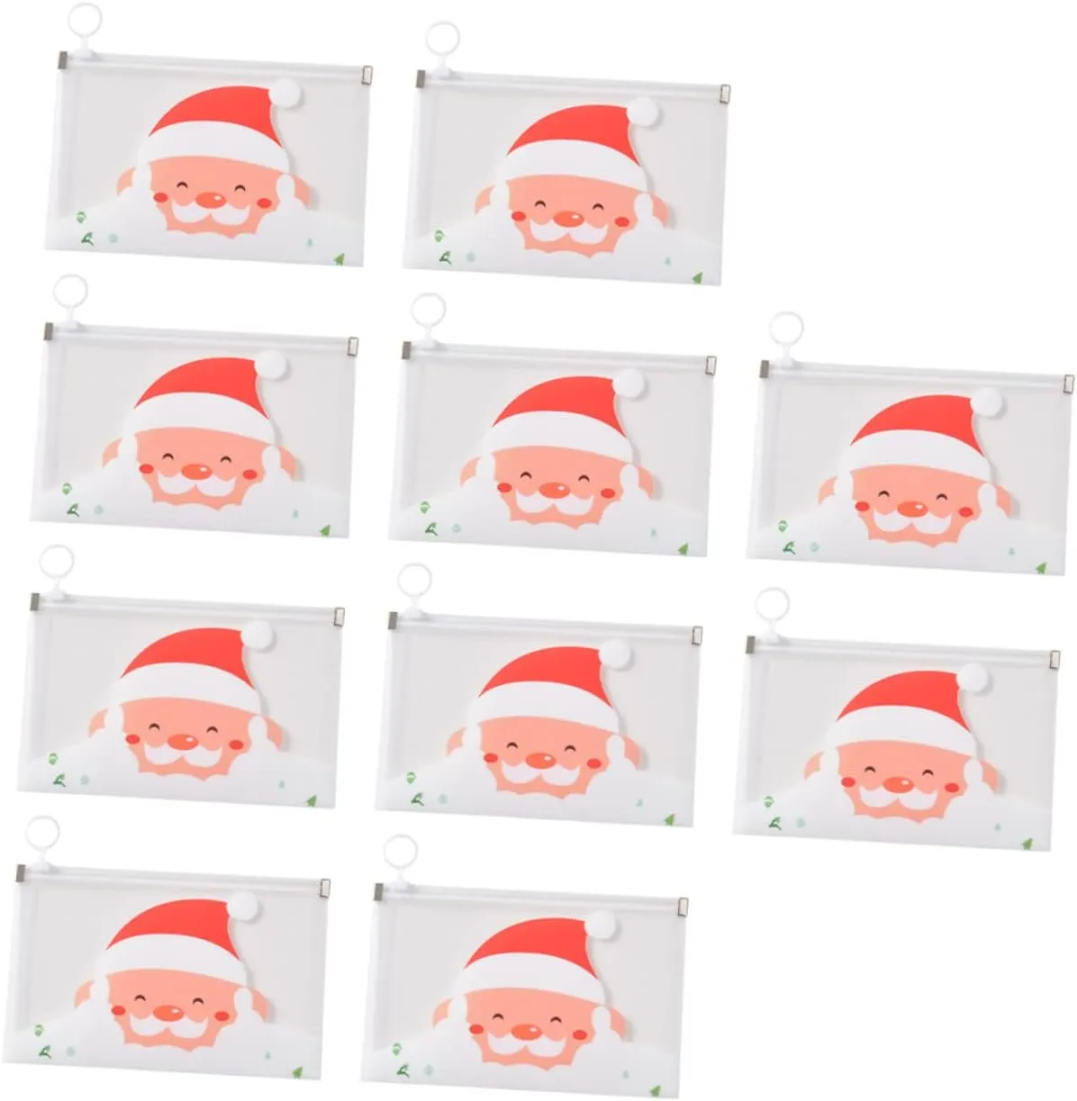 ERINGOGO 10Pcs Portable Folding Mask Holders Odorless Reusable Storage Bags for Masks Convenient Wrapping Bags for Travel and Daily Use
