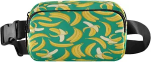 Fanny Pack Crossbody Bags for Women Men Yellow Fresh Banana Belt Bag Waterproof Fashion Waist Packs Unisex with Adjustable Strap for Running Workout Travel Hiking Cycling