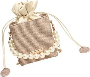 Fashionable PU Bucket Bag for Women Versatile Handbag with Detachable Strap