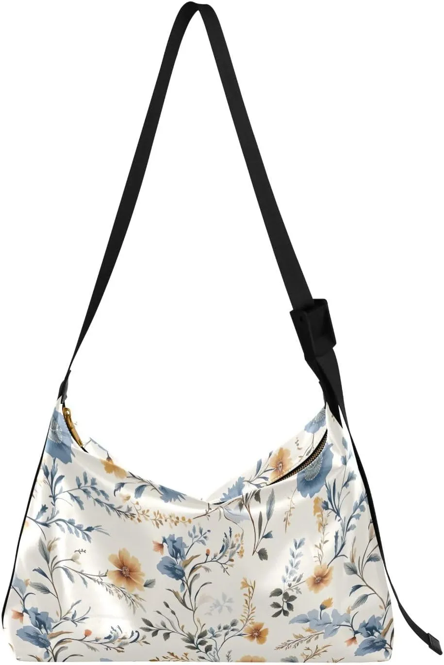 Flowers Floral Fresh Crossbody Bag for Women Men with Adjustable Strap PU Leather Shoulder Hobo Purse Bag 20850634