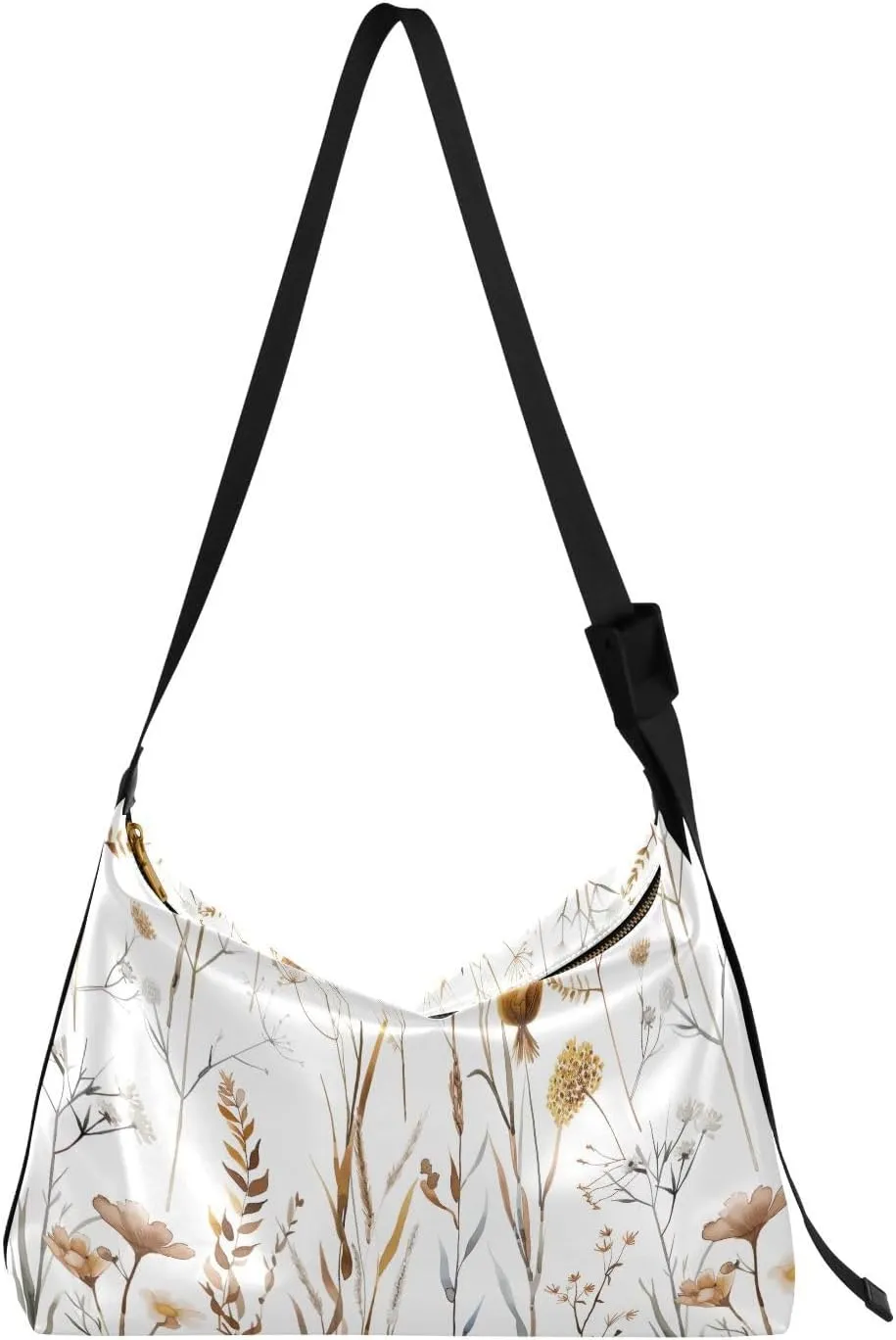 Flowers Fresh Crossbody Bag for Women Men with Adjustable Strap PU Leather Shoulder Hobo Purse Bag 20858198