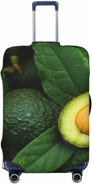 Fresh Avocados Luggage Cover Washable Elasticated Luggage Covers for Suitcase tsa Approved Stylish Dust and Scratch Resistant Luggage Case Protector for Kids and Adults -