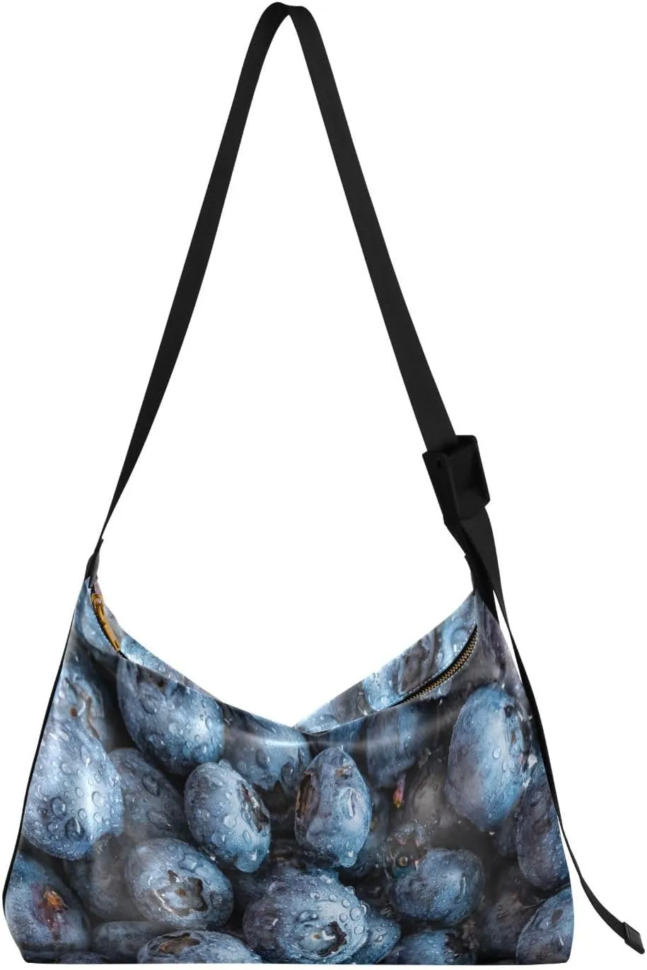 Fresh Blueberries Womens Shoulder Bag Hobo Crossbody Leather Casual Tote Bag for Women Large Handbag Shopping Bag