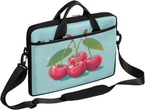 Fresh Cherry Leaves Laptop Shoulder Bag Laptop Sleeve Carrying Case Slim Briefcase Waterproof Computer Tote Bag Compatible with 14 15 15.6 Inch Notebook Computer Tablet