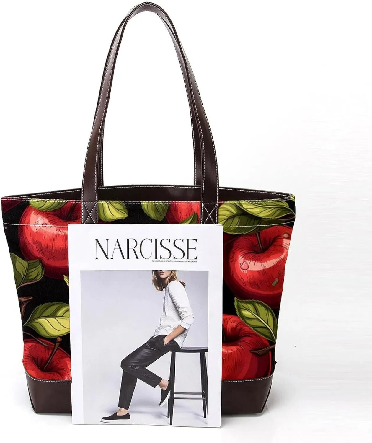 Fresh Fruits-463 Tote Bags Durable Leather Canvas Purses and Handbags for Women Top Handle Shoulder Satchel Hobo Bags