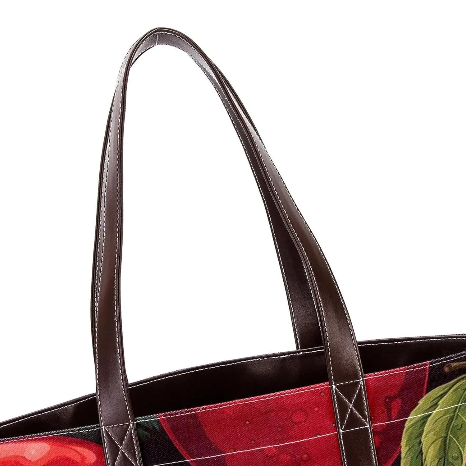 Fresh Fruits-463 Tote Bags Durable Leather Canvas Purses and Handbags for Women Top Handle Shoulder Satchel Hobo Bags
