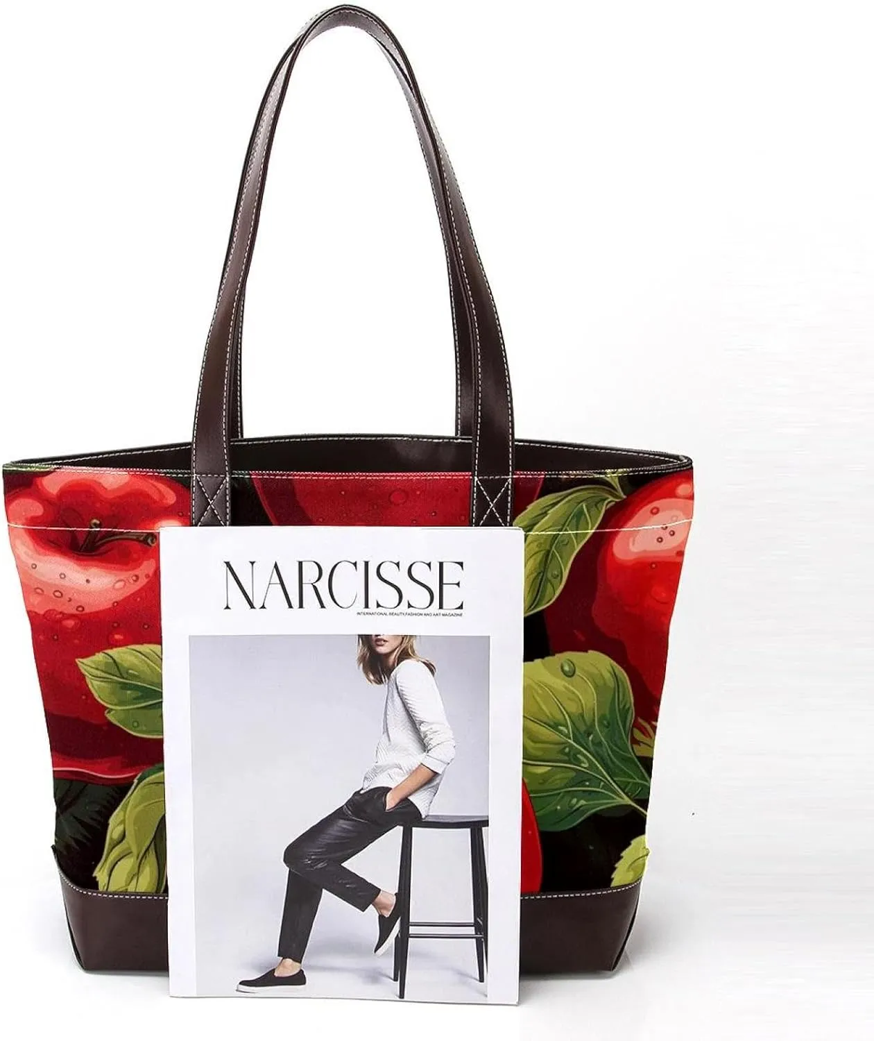 Fresh Fruits-463 Tote Bags Durable Leather Canvas Purses and Handbags for Women Top Handle Shoulder Satchel Hobo Bags