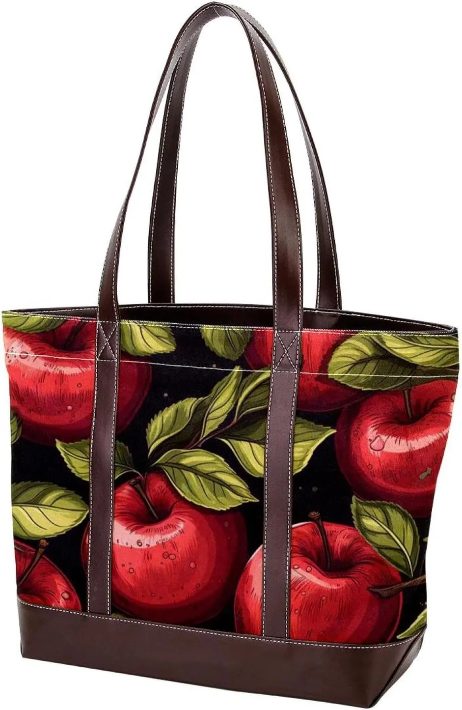 Fresh Fruits-463 Tote Bags Durable Leather Canvas Purses and Handbags for Women Top Handle Shoulder Satchel Hobo Bags
