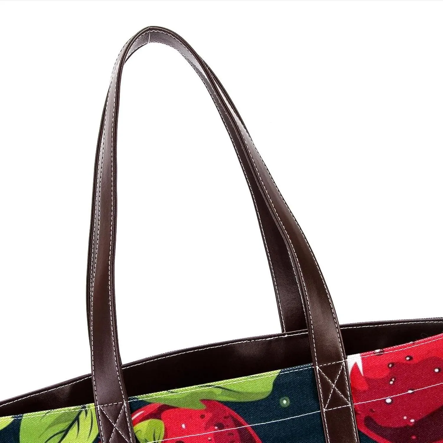 Fresh Fruits-463 Tote Bags Durable Leather Canvas Purses and Handbags for Women Top Handle Shoulder Satchel Hobo Bags