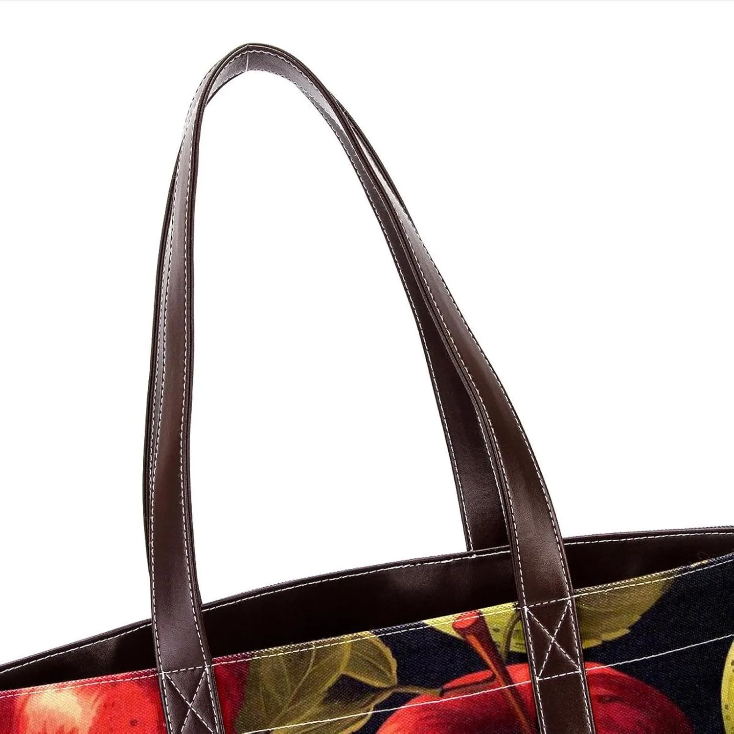Fresh Fruits-463 Tote Bags Durable Leather Canvas Purses and Handbags for Women Top Handle Shoulder Satchel Hobo Bags