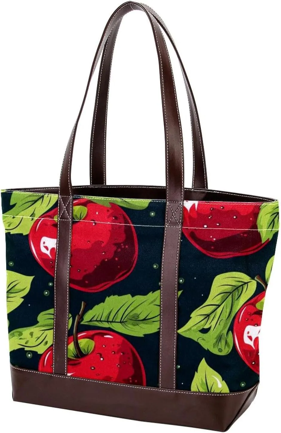 Fresh Fruits-463 Tote Bags Durable Leather Canvas Purses and Handbags for Women Top Handle Shoulder Satchel Hobo Bags