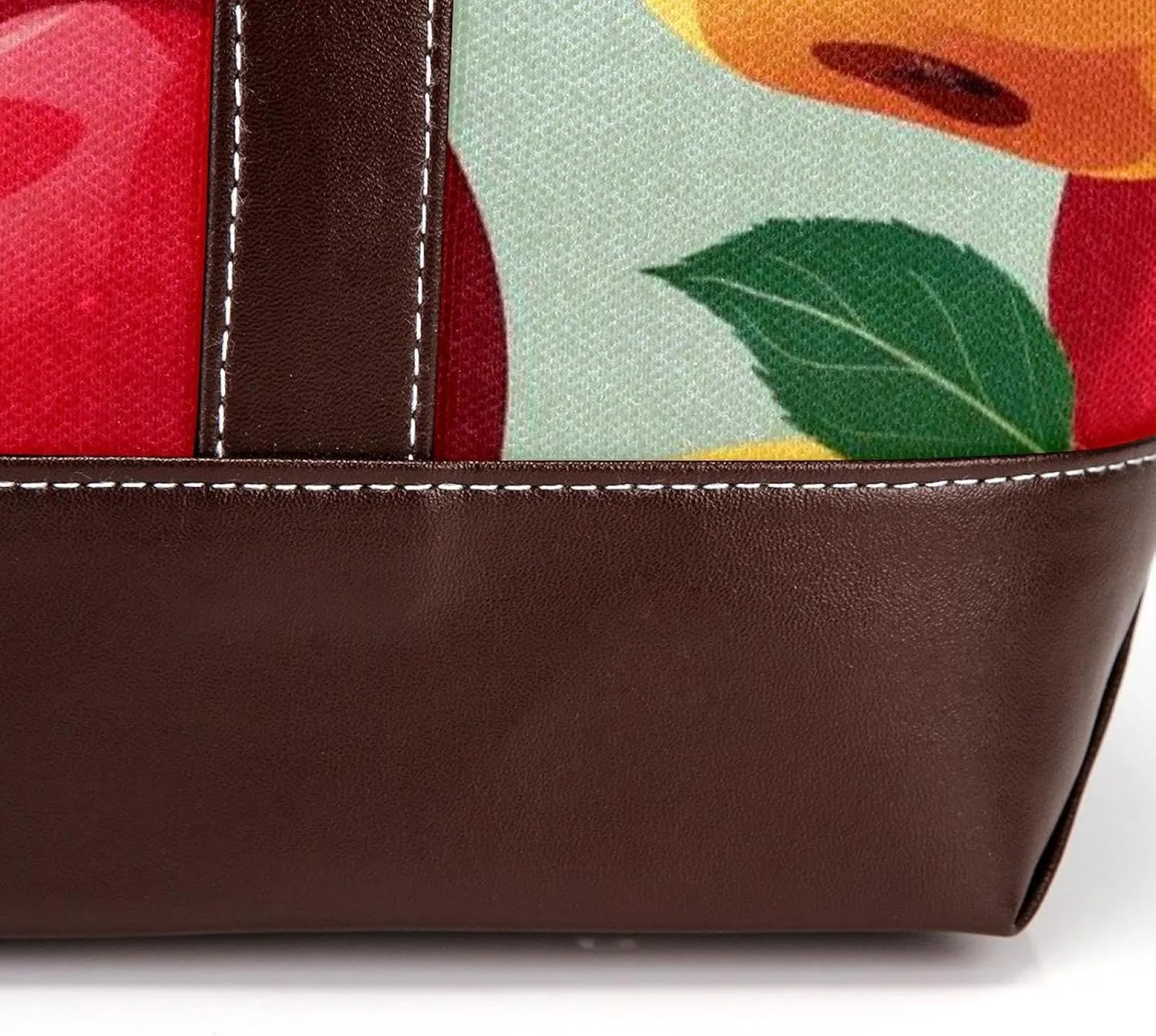 Fresh Fruits-463 Tote Bags Durable Leather Canvas Purses and Handbags for Women Top Handle Shoulder Satchel Hobo Bags
