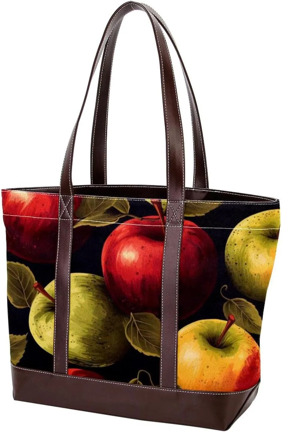 Fresh Fruits-463 Tote Bags Durable Leather Canvas Purses and Handbags for Women Top Handle Shoulder Satchel Hobo Bags