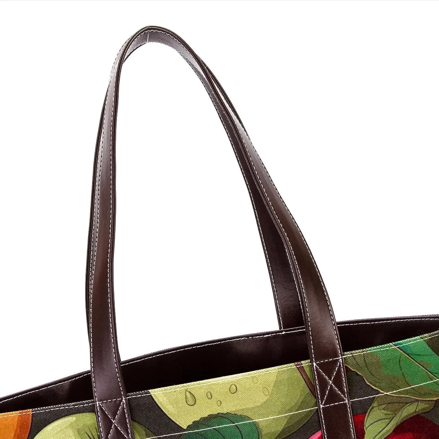 Fresh Fruits-507 Shoulder Purses for Women Large Soft Washed Leather Purses and Durable Handbags