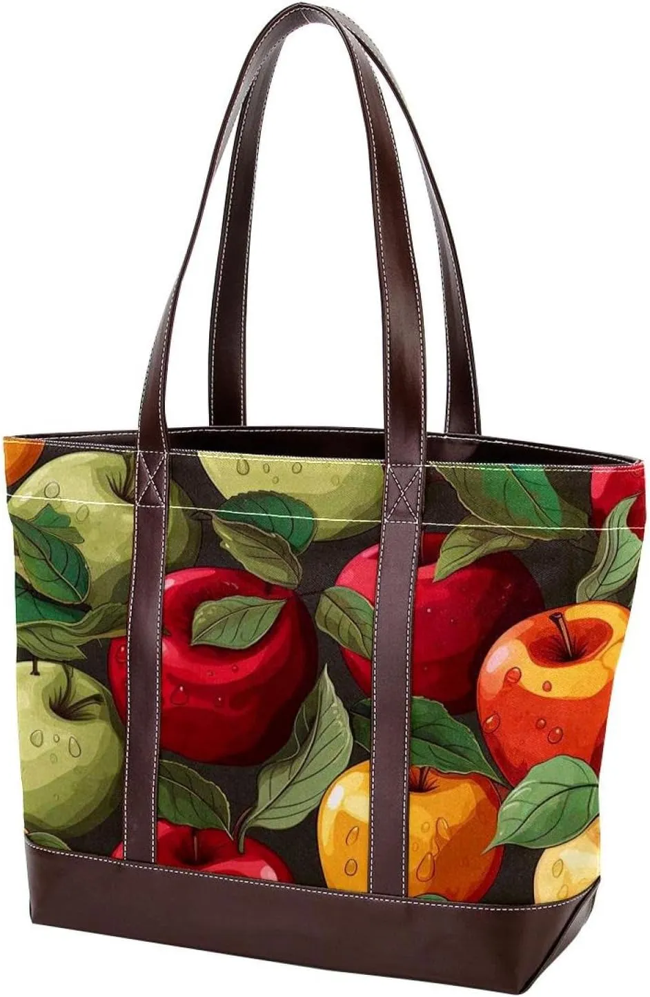Fresh Fruits-507 Shoulder Purses for Women Large Soft Washed Leather Purses and Durable Handbags