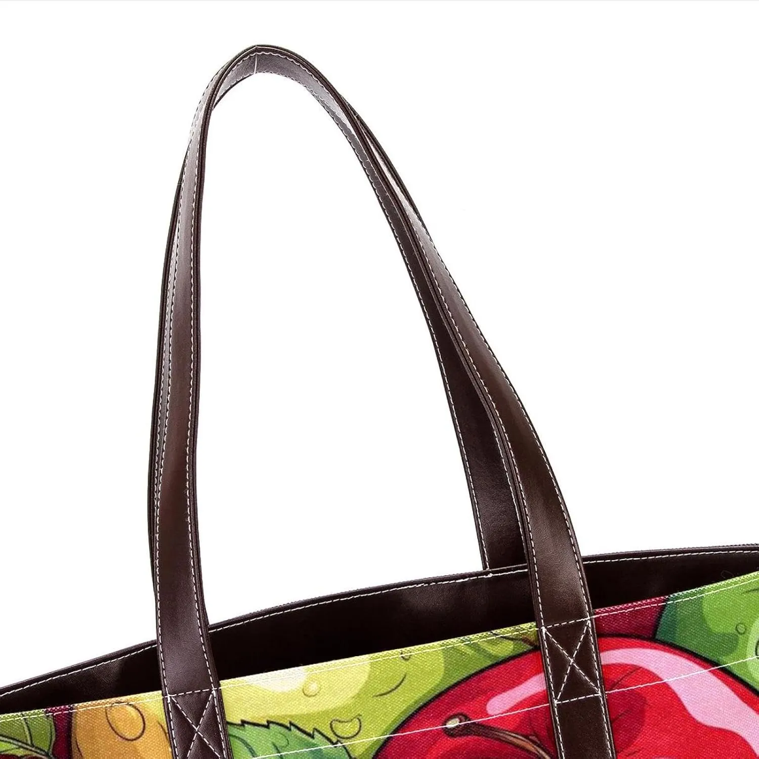 Fresh Fruits-507 Shoulder Purses for Women Large Soft Washed Leather Purses and Durable Handbags