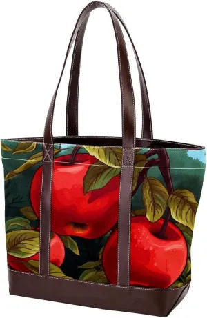 Fresh Fruits-507 Shoulder Purses for Women Large Soft Washed Leather Purses and Durable Handbags