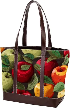 Fresh Fruits-507 Shoulder Purses for Women Large Soft Washed Leather Purses and Durable Handbags