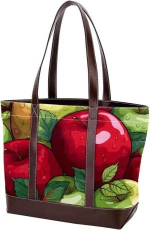 Fresh Fruits-507 Shoulder Purses for Women Large Soft Washed Leather Purses and Durable Handbags