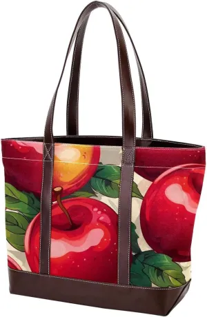 Fresh Fruits-507 Shoulder Purses for Women Large Soft Washed Leather Purses and Durable Handbags