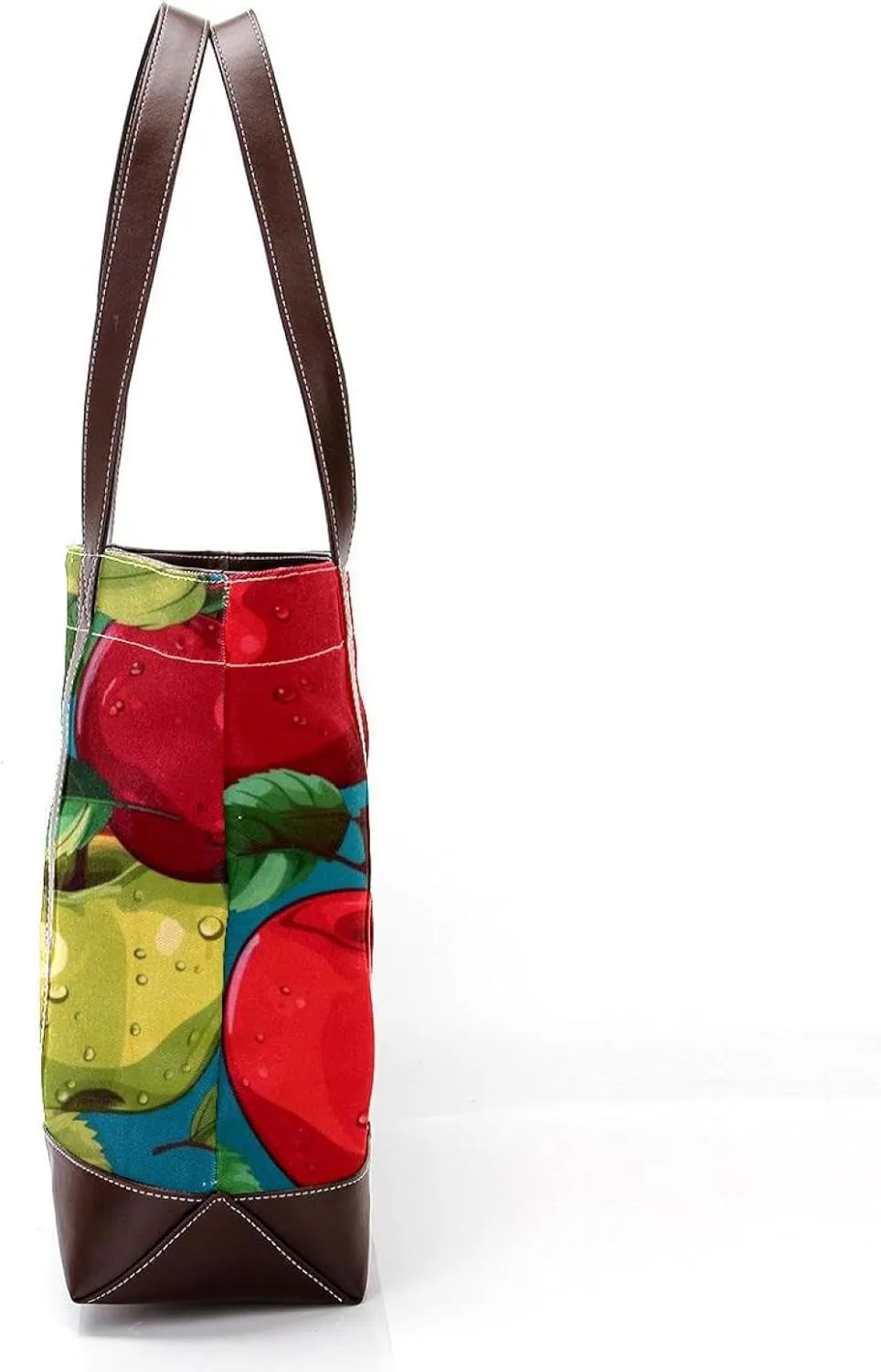 Fresh Fruits-518 Fashion Washed Durable Leather Purse Bag for Women Top Handle Ladies Shoulder Bags with Pockets Zipper