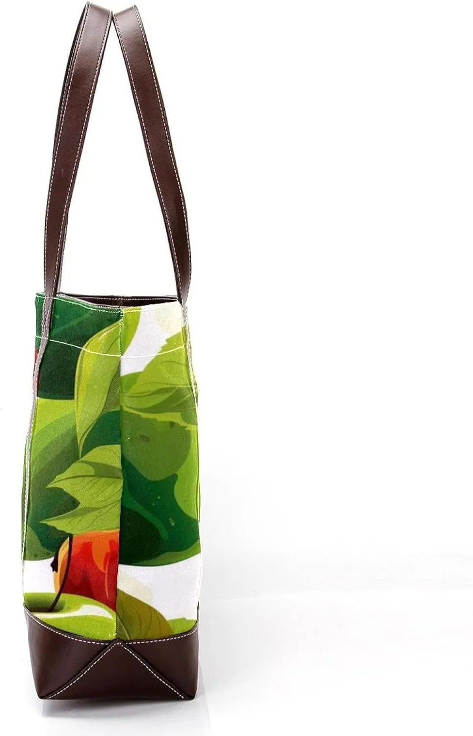 Fresh Fruits-518 Fashion Washed Durable Leather Purse Bag for Women Top Handle Ladies Shoulder Bags with Pockets Zipper