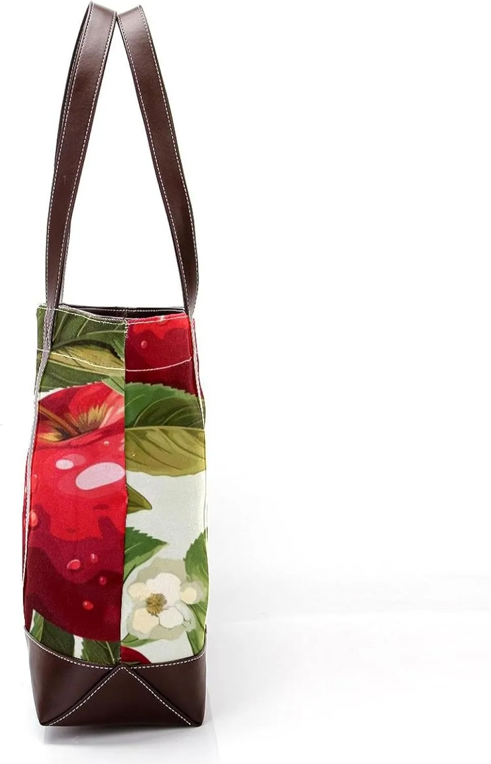 Fresh Fruits-518 Fashion Washed Durable Leather Purse Bag for Women Top Handle Ladies Shoulder Bags with Pockets Zipper