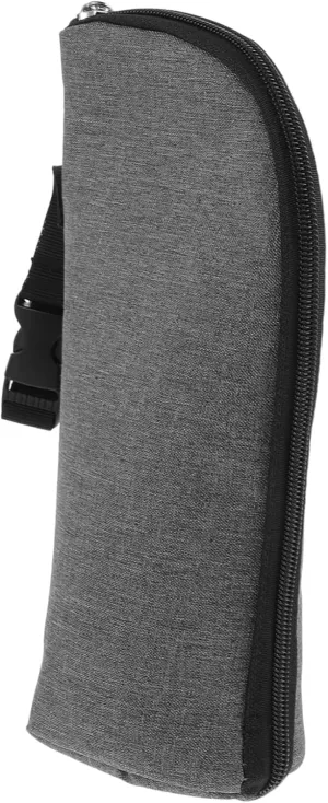GALPADA Insulated Milk Bottle Bag for Durable Thermal Pouch for Bottles Convenient Zipper Design for Hiking Shopping and Travel Grey Color