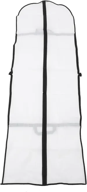 Garment Bag, Dust Dust Cover for Dresses (White)