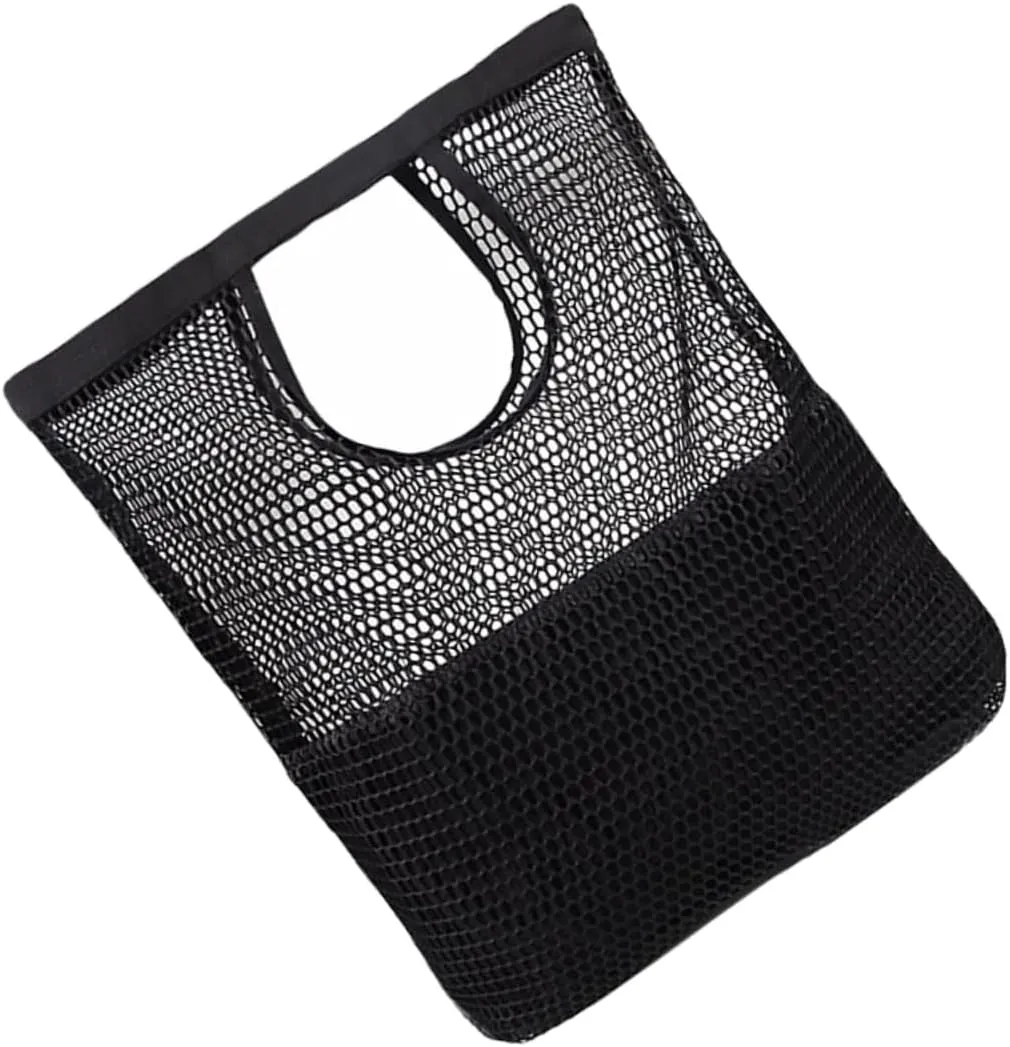 GLEAVI 1Pc High Capacity Mesh Design Tote Bag Shopping Pouch for Beach Travel and Daily Use Stylish and for Parties and Shopping