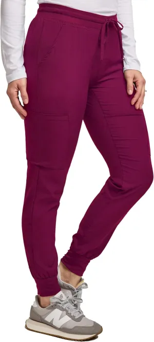 Green Town Scrubs for Women - Jogger Scrub Pant, Yoga Waistband, 4 Pockets, Stretch Fabric, Easy Care