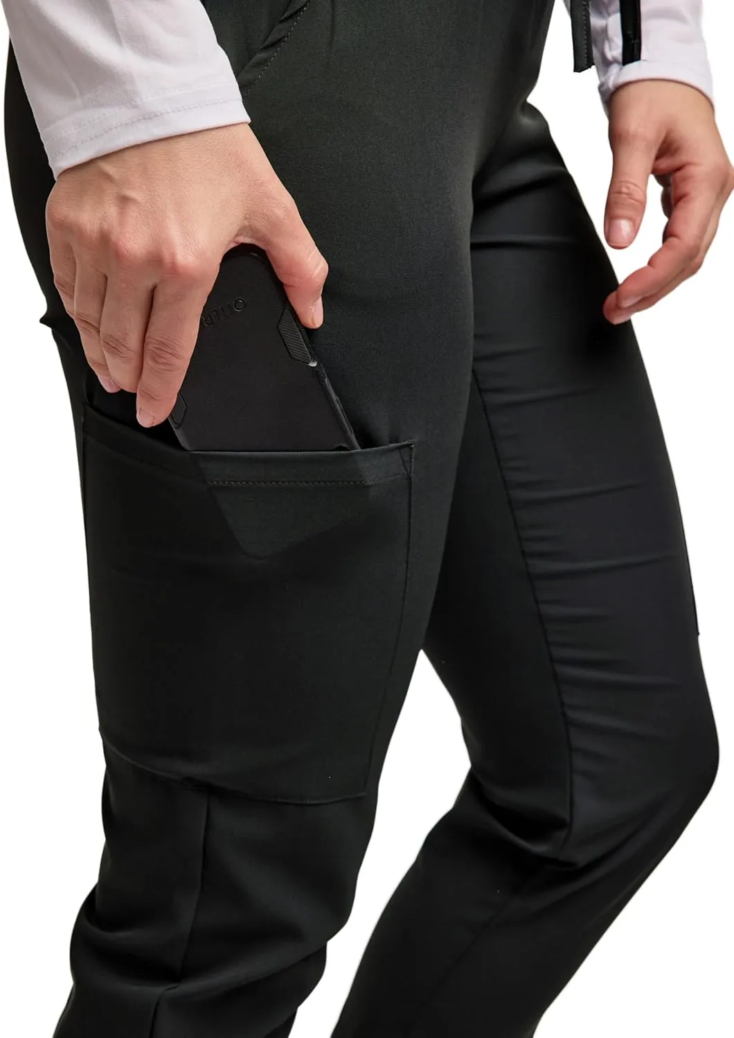 Green Town Scrubs for Women - Jogger Scrub Pant, Yoga Waistband, 4 Pockets, Stretch Fabric, Easy Care