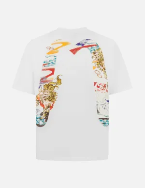 Hakutaku Daicock Print Relax Fit T-shirt