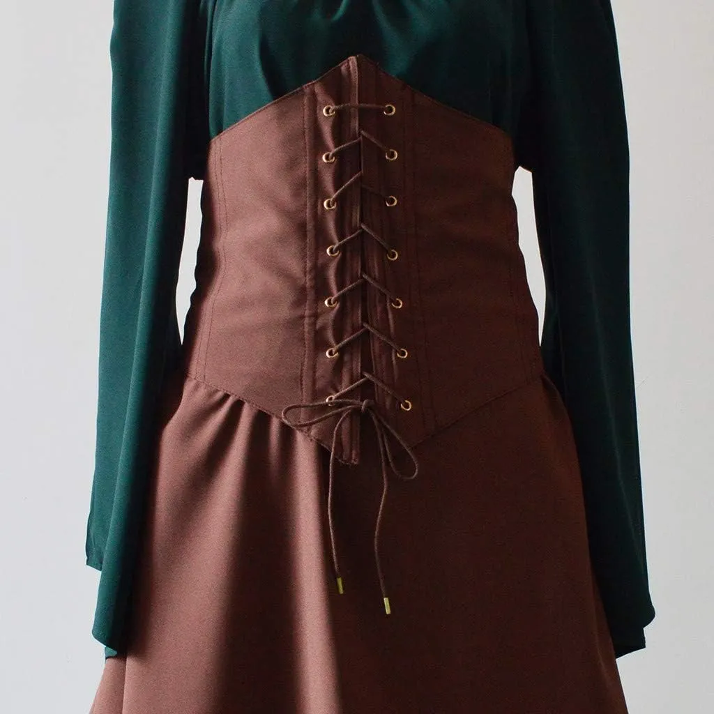 Halloween Costume for Women, Medieval Retro Steampunk Cosplay Victorian Retro Prom Party Cocktail Swing Dress