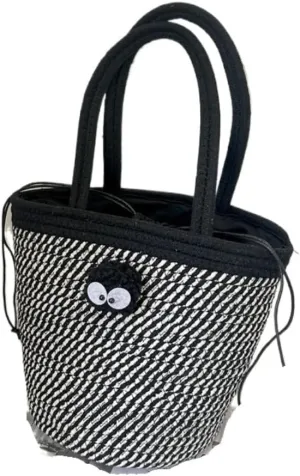Handbag Summer Fashion Woven Handbag Versatile Casual Niche Shoulder Bag Cute Doll Bucket Bags Straw Bags