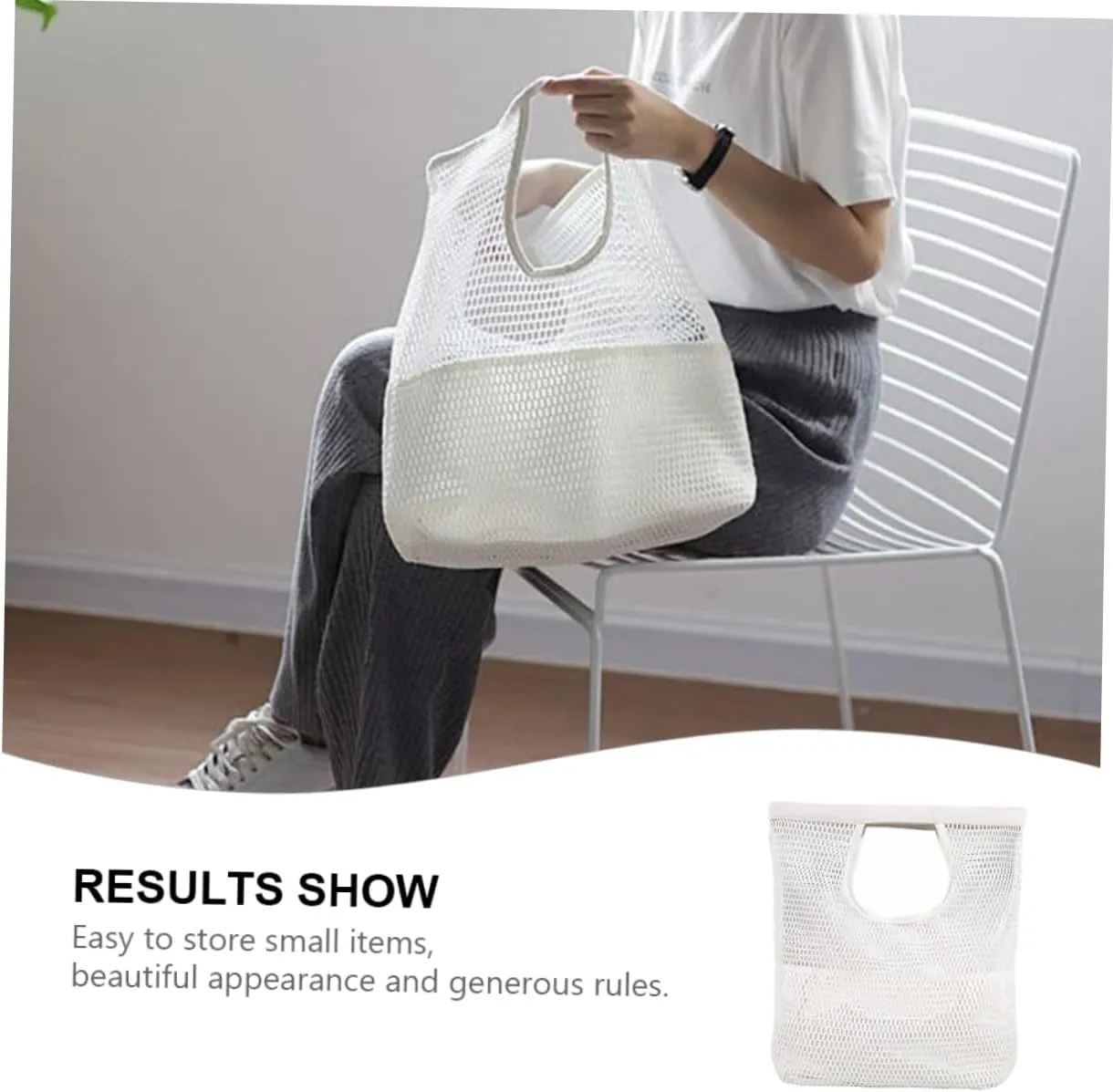 High Capacity Beach Bag Stylish Mesh Design Shopping Pouch for Travel Parties and Everyday Use Easy to