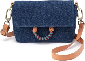 HOBO Sheila Swift Crossbody - Bags for Women - Credit Card Slots - Zippered Pocket - Adjustable Strapy Dark Denim One Size One Size