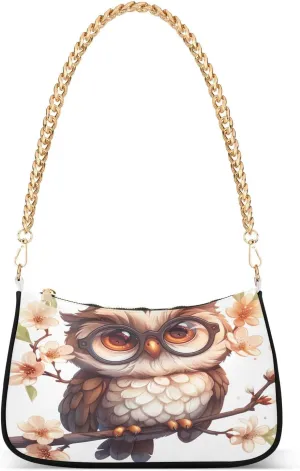 Hummingbirds Yellow Flowers Small Shoulder Purse, Purses Trendy