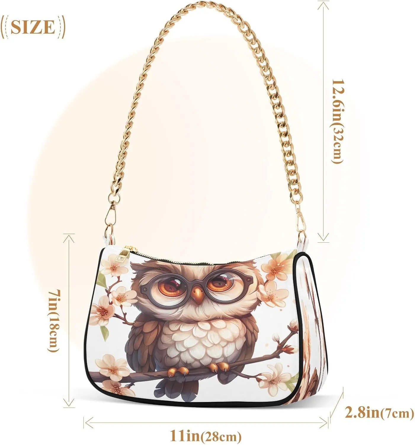 Hummingbirds Yellow Flowers Small Shoulder Purse, Purses Trendy