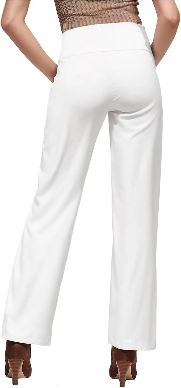 Hybrid & Company Womens Super Comfy Millennium Wide Leg Pants