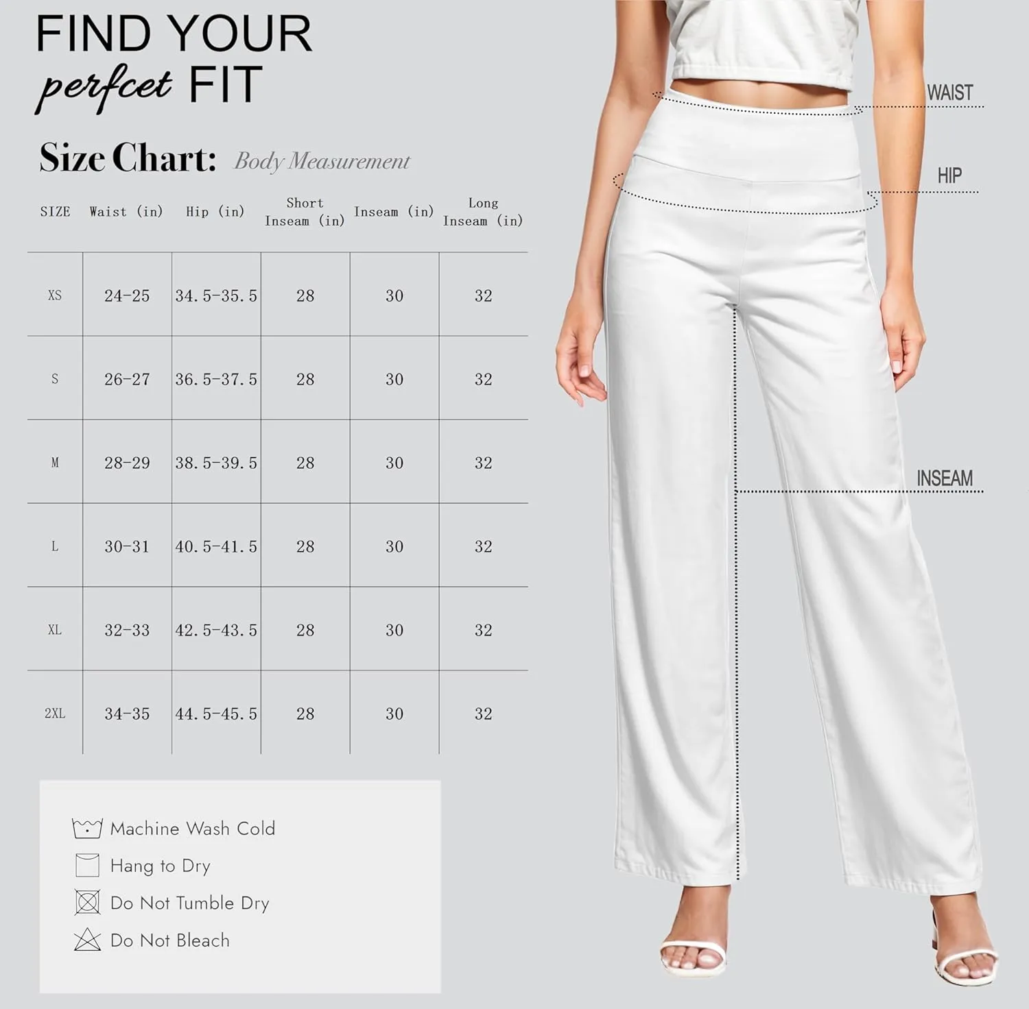 Hybrid & Company Womens Super Comfy Millennium Wide Leg Pants
