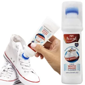 Instant Liquid Shoe Whitener Cleaner Polish Restore Leather Sport Sneakers 100mL