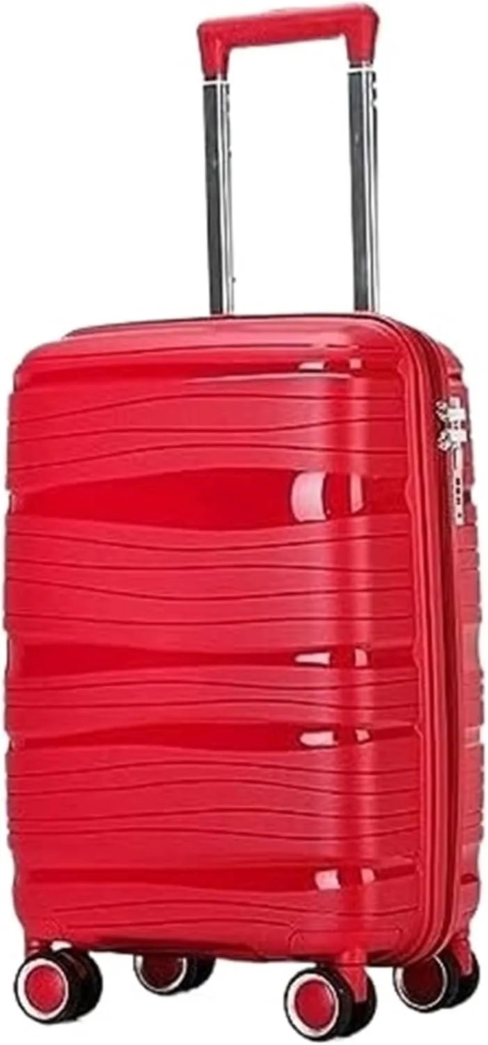 IRYZE Lightweight Suitcase Travel Suitcase With Spinner Wheels,Lightweight Ergonomic Handles, Traveling Suitcases Carry on Luggage (Color : A, Size : 28in)