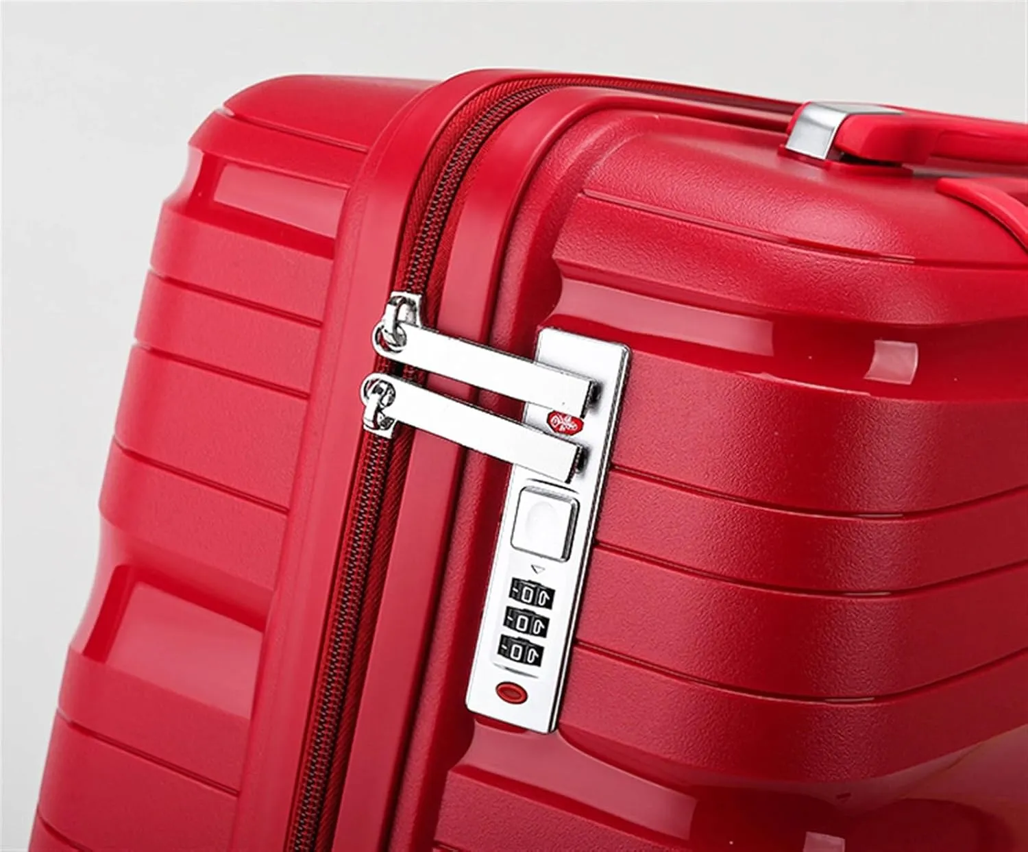 IRYZE Lightweight Suitcase Travel Suitcase With Spinner Wheels,Lightweight Ergonomic Handles, Traveling Suitcases Carry on Luggage (Color : Red, Size : 24inch)